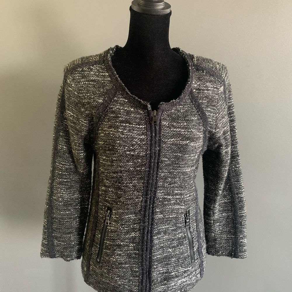 Ann Taylor Cotton-Wool Blazer, Size S
